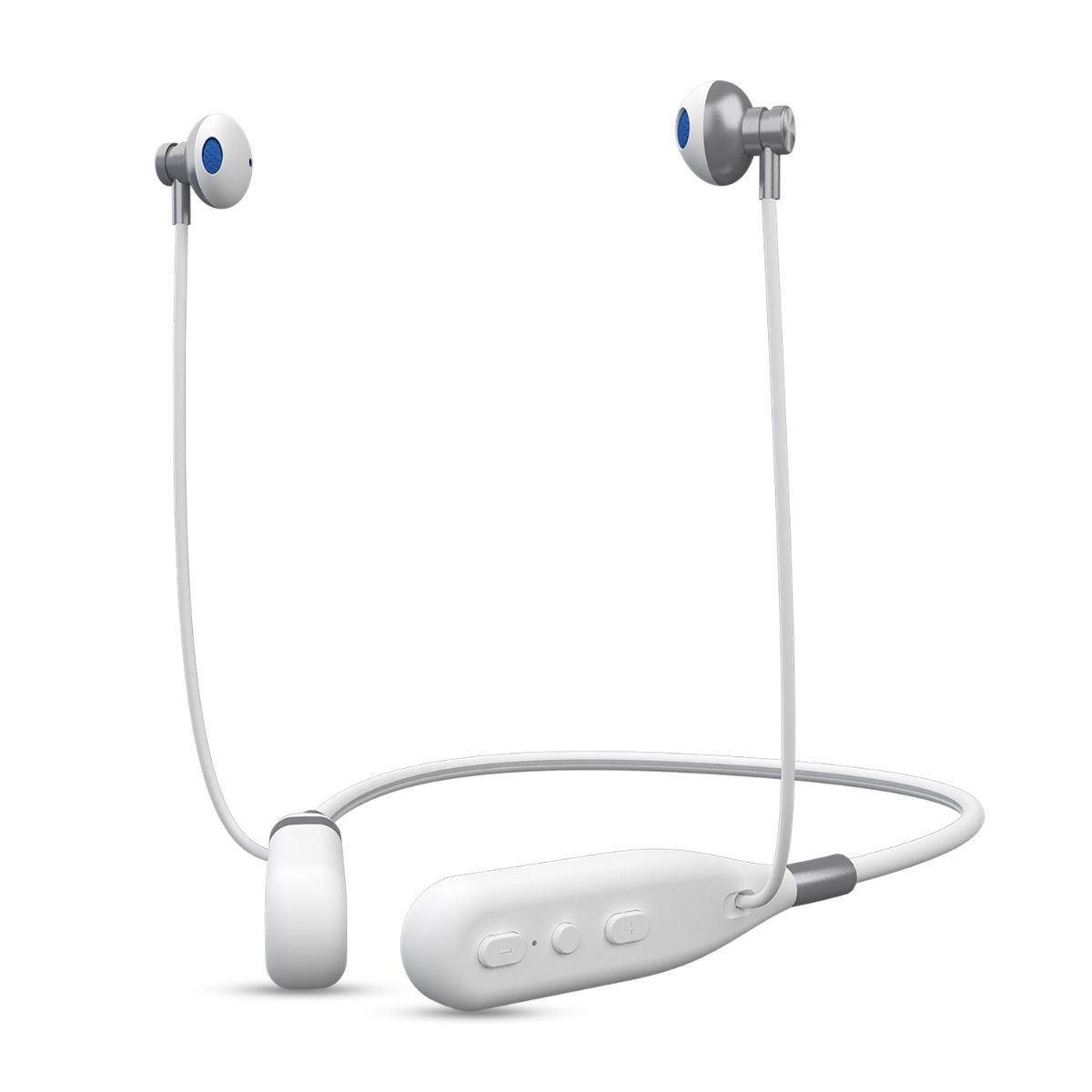 Swagme Dhun NB008 India's 1st Changeable Dual Battery Neckband White